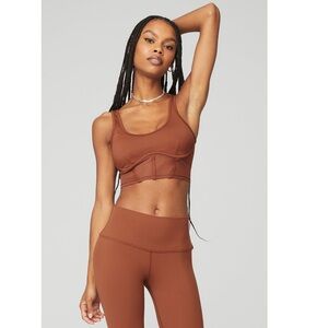 ALO Airbrush Mesh Corset Tank